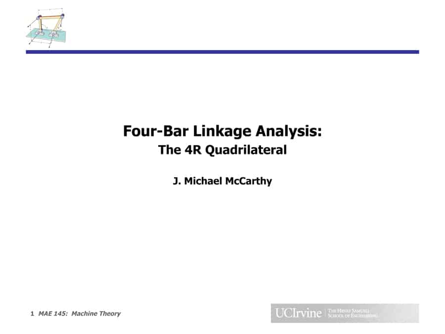 Four-bar linkage analysis