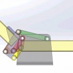 Another version of a six-bar folding linkage