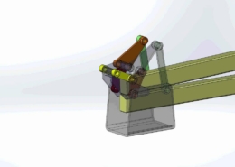 Another version of the six-bar folding linkage