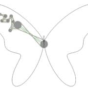 Butterfly drawing mechanism