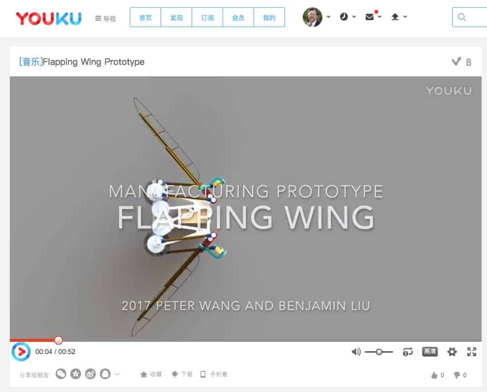 Youku Flapping Wing