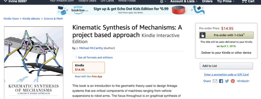 Kinematic Synthesis of Mechanisms