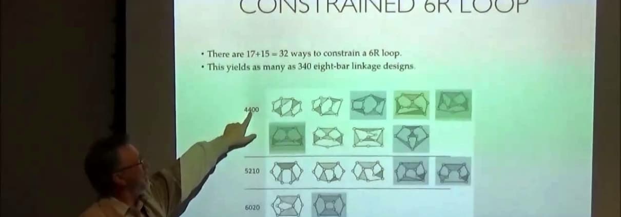 Kinematics Lecture:  Six-bar and Eight-bar Linkage Synthesis