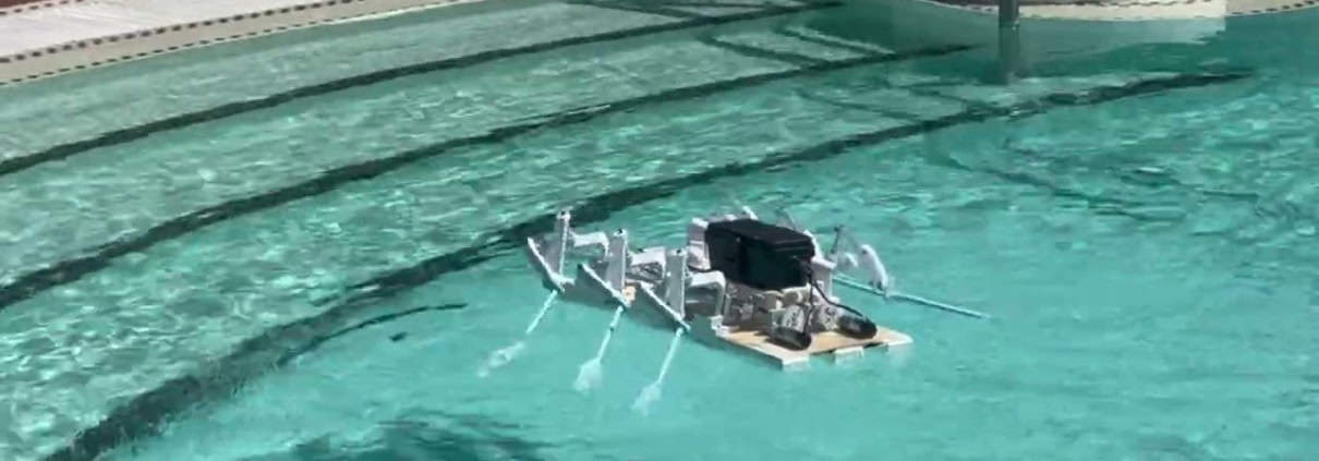 Oar-Driven Unmanned Surface Vehicle